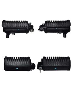 NIKAVI Foot Rest Assembly Front & Rear (Right & Left Hand) Compatible for Hero Super Splendor(4) (FRAS01+FRAS02+FRAS05+FRAS06)