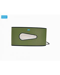 NIKAVI Leather Hanging Tissue Paper Holder for Car Back Seat Headrest Hanging Tissue Holder Case Mount, Multi-use Car Tissue Paper Box with Temporary Parking Card for Car & Truck Decoration (Green)