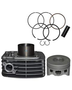NIKAVI CBKP25 Cylinder Block Piston Kit Compatible for Bajaj Pulsar UG3 / Pulsar 150 Digital (Silver)