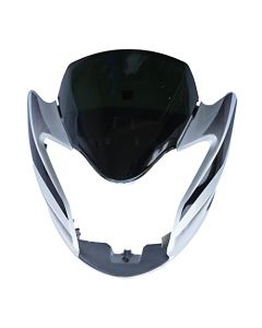 NIKAVI N543B Head Light Mask Compatible Compatible for Hero Passion X-PRO 2018 (T-2) Bk-Grey