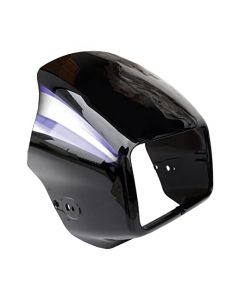 NIKAVI N546 Head Light Mask Compatible Compatible for Hero Splendor Plus 2019 Bk-Blue