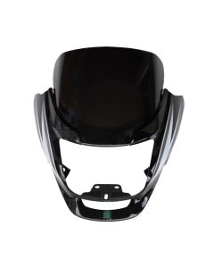 NIKAVI N428B Head Light Visor Mask Compatible for Hero Super Splendor Bk-Grey