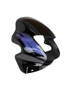 NIKAVI N512 Head Light Mask Compatible Compatible for Hero Passion Plus Bk-Blue