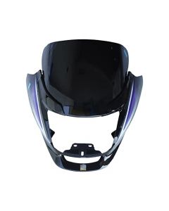 NIKAVI N550 Head Light Mask Compatible Compatible for Hero Super Splendor 2017 Bk.Purple
