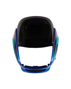 NIKAVI N508D Head Light Mask Compatible Compatible for Hero Super Splendor New Model Lite Blue