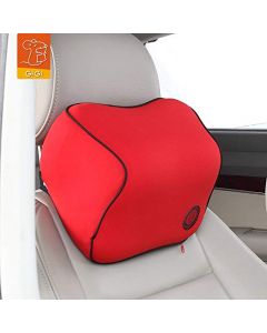 GiGi G-1107 Driving Comfortable and Soft NASA Memory Foam Car Neck Pillow|Full Surround car headrest of seat|Head Pillow|Rest Pillow|Protect Neck&Vertebra in Travel/Office/Home/car (Red)