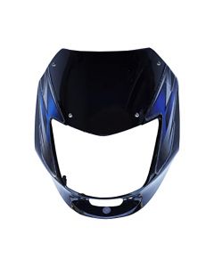 NIKAVI N608 Head Light Visor Mask Compatible for Bajaj CP-100 DLX 2015 Black Blue