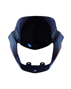 NIKAVI N562 Head Light Mask Compatible Compatible for TVS Star City O/M Black