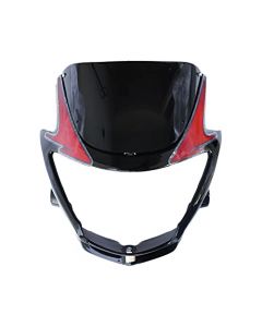 NIKAVI N523A Head Light Mask Compatible Compatible for Hero Glamour ASFS 2010 Bk-Red