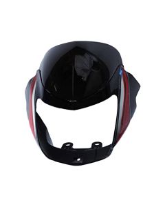 NIKAVI N571A Head Light Mask Compatible Compatible for TVS Star City 110cc ES Bk-Red