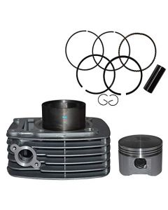 NIKAVI CBKP21 Cylinder Block Piston Kit Compatible for Bajaj Pulsar 180 Old Model Small Hole (Silver)