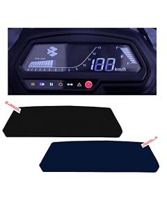 NIKAVI SMSG07 Speedo Meter Screen Protector Scratch Guard Compatible for - Bajaj Dominar 250, 400 cc + NKVKC