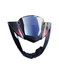 NIKAVI N530A Head Light Mask Compatible Compatible for Hero Glamour FI(T-7) Bk-Red