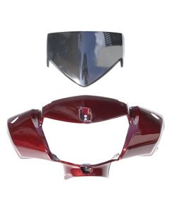 NIKAVI N1009A Head Light Visor Mask Compatible for Honda Activa 125Cc W.Red