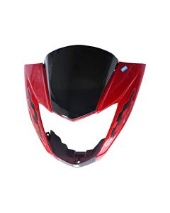 NIKAVI N529D Head Light Mask Compatible Compatible for Hero Glamour Digital Red