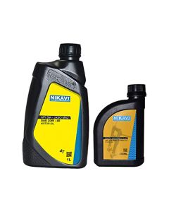 NIKAVI 20W-40 Engine Lubricant Oil - 1 Litre & Shock Absorber Fluid Fork Oil - 350ml (Combo)