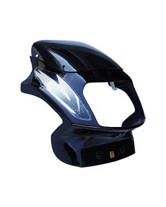 NIKAVI N558 Head Light Mask Compatible Compatible for TVS Victor GL New Model Black