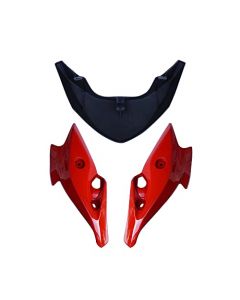 NIKAVI N641A Head Light Visor Mask Compatible for Yamaha Fz-S Red