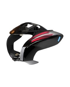 NIKAVI N531B Head Light Mask Compatible Compatible for Hero Splendor Pro 2016 Bk-Red