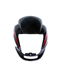 NIKAVI N542A Head Light Mask Compatible Compatible for Hero Passion Pro 2018 Bk-Red
