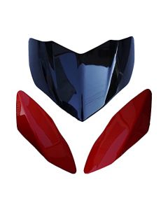 NIKAVI N602A Head Light Visor Mask Compatible for Bajaj Pulsar 135Cc S.Red