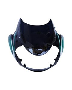 NIKAVI N594B Head Light Visor Mask Compatible for Bajaj Discover 100Cc Bk-Green
