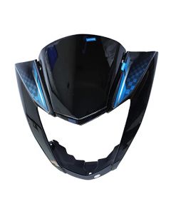 NIKAVI N530 Head Light Mask Compatible Compatible for Hero Glamour FI(T-7) Bk-Blue