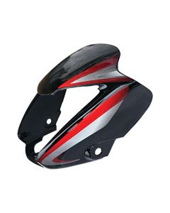 NIKAVI N507A Head Light Mask Compatible Compatible for Hero Splendor NXG Bk-Red