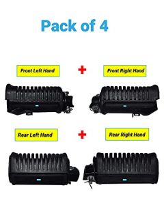 NIKAVI Foot Rest Assembly Front & Rear (Right & Left Hand) Compatible for Hero Honda Splendor(4) (FRAS03+FRAS04+FRAS05+FRAS06)