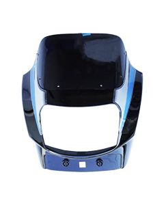 NIKAVI N560 Head Light Mask Compatible Compatible for TVS Victor GX Bk-Blue