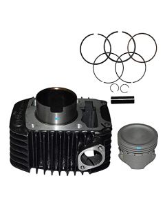 NIKAVI CBKP08 Cylinder Block Piston Kit Compatible for Hero Super Splendor (Black)