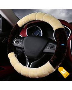 NIKAVI Fur Steering Wheel Cover
