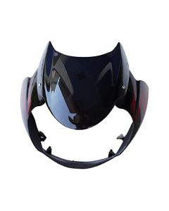 NIKAVI N599A Head Light Visor Mask Compatible for Bajaj Discover 150Cc/125Cc H2 Bk-Red
