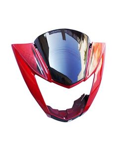 NIKAVI N530C Head Light Mask Compatible Compatible for Hero Glamour FI(T-7) S.Red