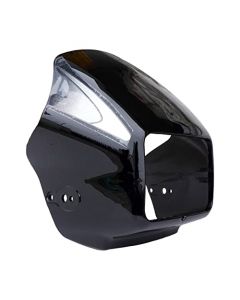NIKAVI N504A Head Light Mask Compatible Compatible for Hero Splendor Plus New Model A/W Bk-Grey