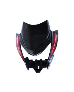 NIKAVI N630 Head Light Visor Mask Compatible for Honda Cb Shne Sp N/M (T-2) Bk-Red