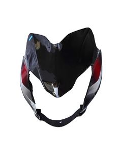NIKAVI N598A Head Light Visor Mask Compatible for Bajaj Discover 125Cc St Bk-Red