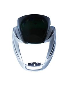NIKAVI N515D Head Light Mask Compatible Compatible for Hero Passion Pro New Model(Digi) Silver