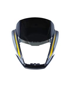 NIKAVI N549C Head Light Mask Compatible Compatible for Hero Super Splendor BS-6 H.Grey