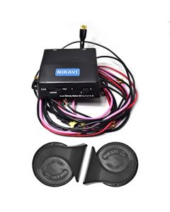 NIKAVI 12V Horn + 12V Melody Maker for all Two Wheeler (WTHON + MELDMK)