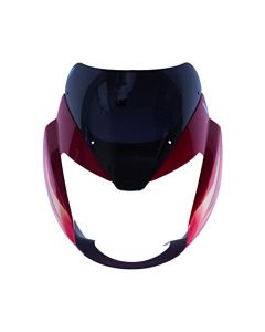 NIKAVI N609A Head Light Visor Mask Compatible for Bajaj Pulsar Ug7/8 Red