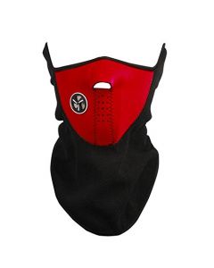 Aolvo Unisex Warm Neck Half Face Mask Dustproof & Windproof Warmer Cold Weather Mask for Motorcycle Cycling Hiking Skiing Running Balaclava Face Masks Jet Ski Mask One Size Red