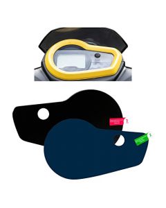 NIKAVI SMSG42 Speedo Meter Screen Protector Scratch Guard Compatible for Yamaha Ray ZR 125(With button) + NKVKC