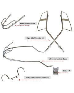 NIKAVI ARCG02 Bumper Crash Guard Compatible for Honda Activa 6G