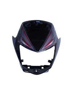 NIKAVI N622 Head Light Visor Mask Compatible for Honda Cb Shne N/M Bk (Red Sticker)