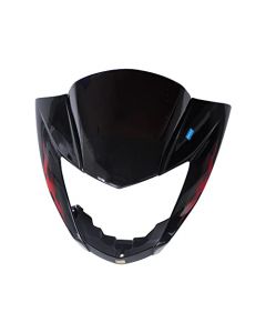 NIKAVI N529A Head Light Mask Compatible Compatible for Hero Glamour Digital Bk-Red