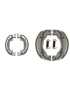 NIKAVI Motorcycle Front & Rear (Combo) Brake Shoe Set Compatible for TVS 50/Hero Passion Pro F/R (BSS10+BSS03)