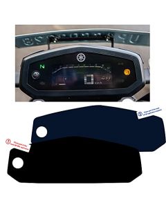 NIKAVI SMSG17 Speedo Meter Screen Protector Scratch Guard Compatible for - Yamaha FZ15 V3 + NKVKC