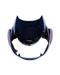 NIKAVI N594A Head Light Visor Mask Compatible for Bajaj Discover 100Cc Bk-Red