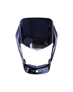 NIKAVI N597A Head Light Visor Mask Compatible for Bajaj Platina 125Cc Bk-Red